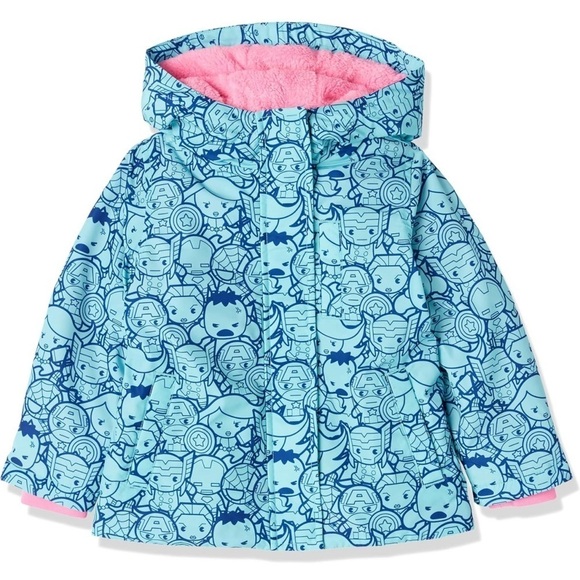 AMAZON ESSENTIALS MARVEL Girl’s M(8) Puffer Coat - Picture 1 of 5
